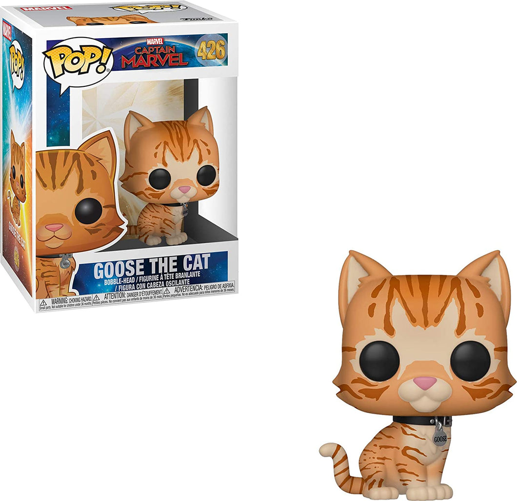 Funko Pop! Marvel: Captain Marvel - Goose The Cat Toy, Standard, Multicolor