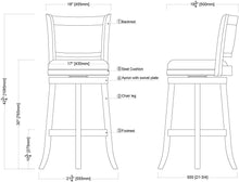 Load image into Gallery viewer, Boraam Augusta Counter Height Swivel Stool,