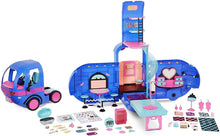 Load image into Gallery viewer, LOL Surprise 4-in-1 Glamper Fashion Camper with 55+ Surprises Fully-Furnished with Light Up Pool, Water Slide, Bunk Beds, Cafe, Bathroom, Closet, Vanity, BBQ Grill, and DJ Booth - Gift for Ages 6+