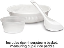 Load image into Gallery viewer, Hamilton Beach Rice Cooker &amp; Food Steamer, 16 Cups Cooked (8 Uncooked), With Steam &amp; Rinse Basket, Black (37517)