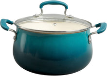 Load image into Gallery viewer, The Pioneer Woman Classic Belly 10-Piece Cookware Set, OCEAN TEAL