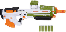 Load image into Gallery viewer, NERF Halo MA40 Motorized Dart Blaster -- Includes Removable 10-Dart Clip, 10 Official Elite Darts, and Attachable Rail Riser