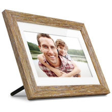Load image into Gallery viewer, Aluratek (ADPFD10F) 10 inch Digital Photo Frame with Auto Slideshow, Distressed Wood Border, 1024 x 600, 16: 9 Aspect Ratio, Wall Mountable