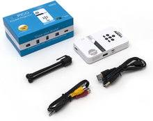 Load image into Gallery viewer, AAXA Technologies KP-101-01 AAXA LED Pico Micro Video Projector - Pocket Size Portable Mobile Mini Projector with mini-HDMI, built-in Media Player &amp; Speakers, 3.5mm Aux Out, Micro SD/USB readers and 80 Min Lithium-Ion Battery