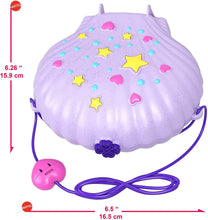 Load image into Gallery viewer, Polly Pocket Tiny Power Seashell Purse Compact with Wearable Strap, Fun Under-The-Sea Features, Micro Polly and Lila Mermaid Dolls, 2 Accessories &amp; Sticker Sheet; for Ages 4 Years Old &amp; Up