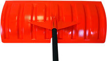 Load image into Gallery viewer, Bigfoot 1270-1 25&quot; Pusher Roller Metal Handle-Large D Grip Snow Shovel, Orange