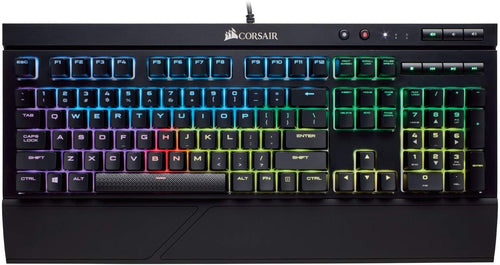 Corsair K68 RGB Mechanical Gaming Keyboard, Backlit RGB LED, Dust and Spill Resistant - Linear & Quiet - Cherry MX Red