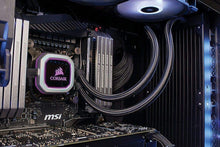 Load image into Gallery viewer, CORSAIR HYDRO Series H115i PRO RGB AIO Liquid CPU Cooler,280mm, Dual ML140 PWM Fans, Intel 115x/2066, AMD AM4