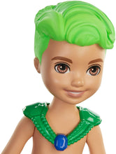 Load image into Gallery viewer, Barbie Dreamtopia Chelsea Merboy Doll, 6.5-inch, Green
