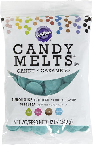 Food Items Candy Melts 12OZ, us:one size, Turquoise, Vanilla