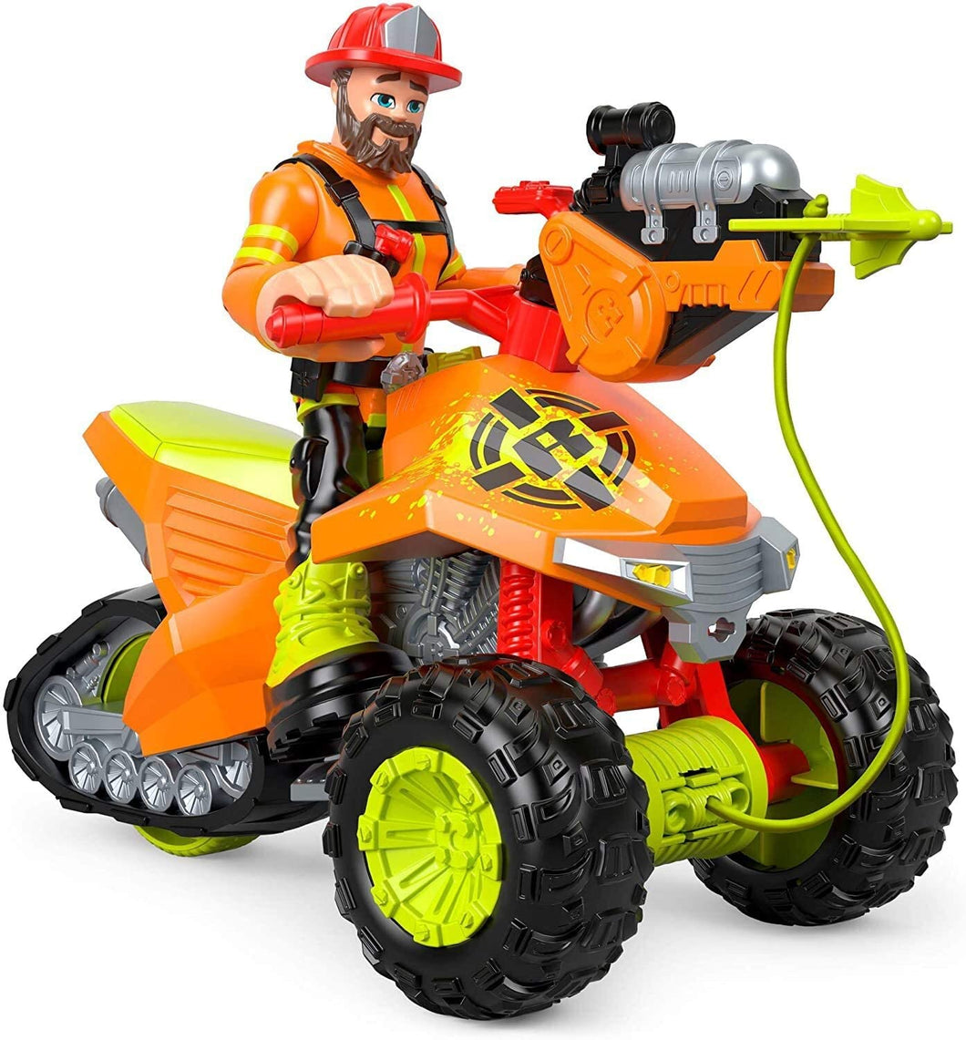 Fisher-Price Rescue Heroes Forrest Fuego & Fire Tracker, Vehicle and Figure Set