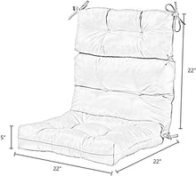 Load image into Gallery viewer, Greendale Home Fashions Outdoor High Back Chair Cushion (set of 2), Carnival