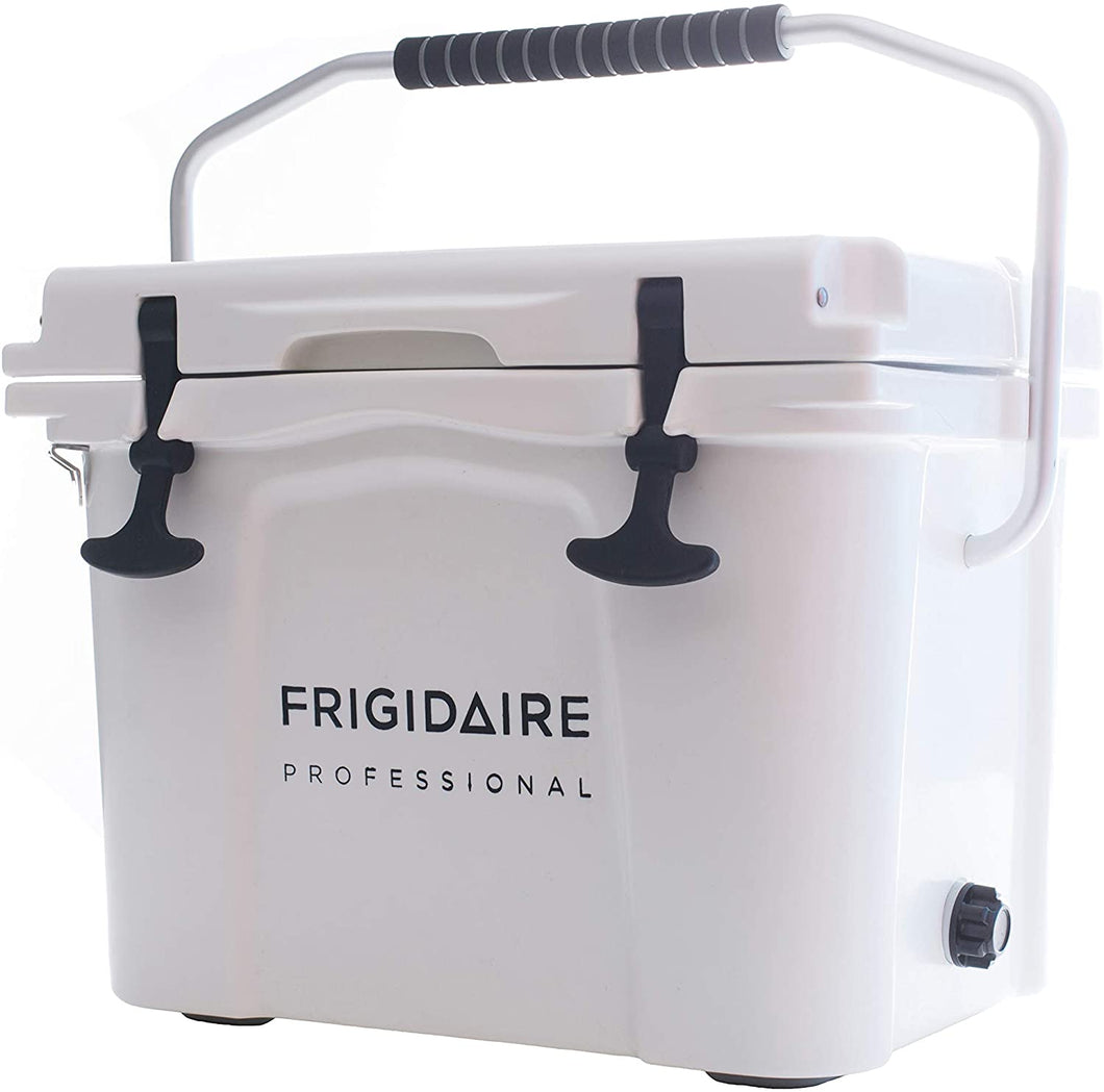 Frigidaire Professional 22-Qt. Roto-Molded Hard Cooler, Polar White, FXHC2201-POLAR