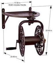 Load image into Gallery viewer, Liberty Garden 710 Navigator Rotating Garden Hose Reel, Holds 125-Feet of 5/8-Inch Hose - Bronze