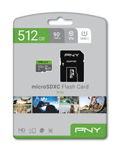 Load image into Gallery viewer, PNY Elite 512GB microSDXC Card, Up to 90MB/S – (P-SDU512U190EL-GE)