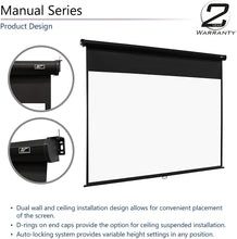 Load image into Gallery viewer, Elite Screens Manual Series, 100-INCH 4:3, Pull Down Manual Projector Screen with AUTO Lock,
