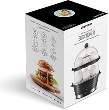 Load image into Gallery viewer, Chefman Electric Egg Cooker Boiler, Rapid Egg-Maker &amp; Poacher, Food &amp; Vegetable Steamer, Quickly Makes 12 Eggs, Hard or Soft Boiled