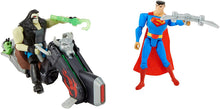 Load image into Gallery viewer, JUSTICE LEAGUE ACTION SUPERMAN vs. LOBO Figures