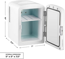 Load image into Gallery viewer, Chefman Portable Personal Fridge 4 Liter Mini Refrigerator Skin Care,