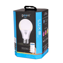 Load image into Gallery viewer, Geeni Lux 800 A19 Smart Wi-Fi LED Dimmable White Light Bulb - 60W Equivalent, No Hub Required, Works with Alexa, Google Assistant &amp; Microsoft Cortana - GN-BW902-999