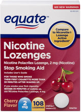 Load image into Gallery viewer, Equate - Nicotine Lozenge 2 Mg, Stop Smoking Aid, Cherry Flavor, 108-Count