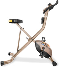 Load image into Gallery viewer, Exerpeutic Gold Heavy Duty Foldable Exercise Bike with 400 lbs Weight Capacity