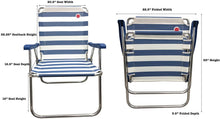 Load image into Gallery viewer, OmniCore Designs New Standard Folding Camp/Lawn Chair (2 Pack)