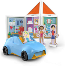 Load image into Gallery viewer, Melissa &amp; Doug Magnetivity Magnetic Building Play Set – Our House with Vehicle (100Piece)