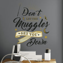 Load image into Gallery viewer, RoomMates Harry Potter Muggles Quote Peel And Stick Giant Wall Decals
