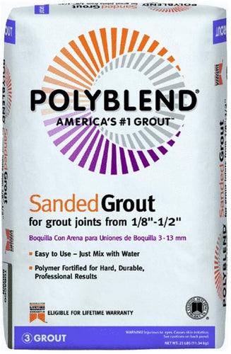 Custom Bldg Products PBG2225 25-Lb. Sahara Tan Polyblend Sanded Grout