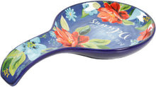 Load image into Gallery viewer, The Pioneer Woman Floral 2-Piece Mini Utensil Crock and Spoon Rest