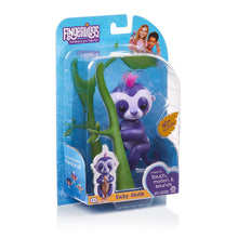 Load image into Gallery viewer, Fingerlings Baby Sloth - Marge (Purple) -  Interactive Baby Pet - by WowWee