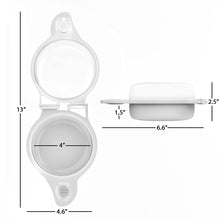 Load image into Gallery viewer, Chef Buddy 82-Y3496 Microwave Egg Maker, a Healthy Breakfast Cooking Utensil by Chef Buddy- Kitchen Essentials, Easy to Make- Holds Up to Two Eggs and Cooks in 45 Seconds , White