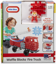 Load image into Gallery viewer, Little Tikes Waffle Blocks Vehicle Fire Truck