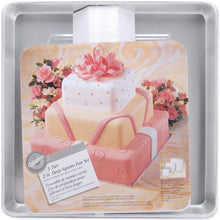 Load image into Gallery viewer, Wilton Performance Pans Square Cake Pans Set, 3 Piece - 8, 12 and 16-Inch Cake Pans