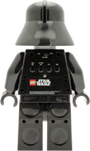 Load image into Gallery viewer, ClicTime Lego Star Wars 9002113 Darth Vader Kids Minifigure Light Up Alarm Clock | Black/Gray | Plastic | 9.5 inches Tall | LCD Display | boy Girl | Official
