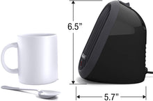 Load image into Gallery viewer, Honeywell HCE100B Heat Bud Ceramic Heater Black Energy Efficient Space Saving Portable Personal Heater With 2 Heat Settings for Home, School, Office