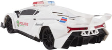Load image into Gallery viewer, Voko USA Police RC Car Toy Super Exotic Large Remote Control Sports Car with Working Headlights, Police Lights, Race Car Toy (White)