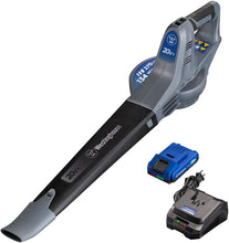 Load image into Gallery viewer, Westinghouse Outdoor Power Equipment Cordless Leaf Blower, 2.0 Ah Battery and Rapid Charger Included