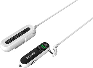 RapidX X5 Plus 5 -Port USB Car Charger with Detachable Cable