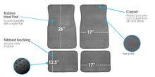 Load image into Gallery viewer, FH Group F14403GRAY Gray Carpet Floor Mat with Heel Pad (Deluxe)
