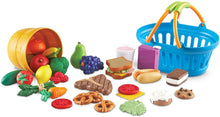 Load image into Gallery viewer, Learning Resources New Sprouts Deluxe Market Set, Play Food, Grocery Play Toy, 32 Piece Set, Ages 2+