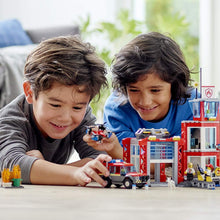 Load image into Gallery viewer, LEGO City Fire Station 60215 Fire Rescue Tower Building Set with Emergency Vehicle Toys includes Firefighter Minifigures for Creative Play (509 Pieces)