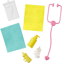 Load image into Gallery viewer, Barbie Baby Doctor Playset with Blonde Doll, 2 Infant Dolls, Toy Pieces, Multi