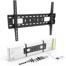 Load image into Gallery viewer, Promounts Tilt Low Profile TV Wall Mount Bracket for 42-80" Flat/Curved TVs up to 100 lbs, VESA from 200x200 to 600x400 with Built-in Bubble Level, Ready to Install Out of The Box, (FT64), Black