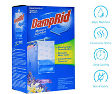Load image into Gallery viewer, DampRid Lavender Vanilla Hanging Moisture Absorber, 3 Pack, for Fresher, Cleaner Air in Closets