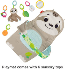Load image into Gallery viewer, Fisher-Price Ready to Hang Sensory Sloth Gym, Infant Activity Mat With Toys For Tummy Time and Play