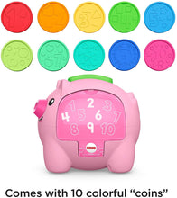 Load image into Gallery viewer, Fisher-Price Laugh &amp; Learn Count &amp; Rumble Piggy Bank