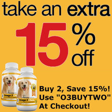 Load image into Gallery viewer, Amazing Omega for Dogs - Dog Fish Oil Pet Antioxidant for Shiny Coat, Joint and Brain Health - 120 Chews