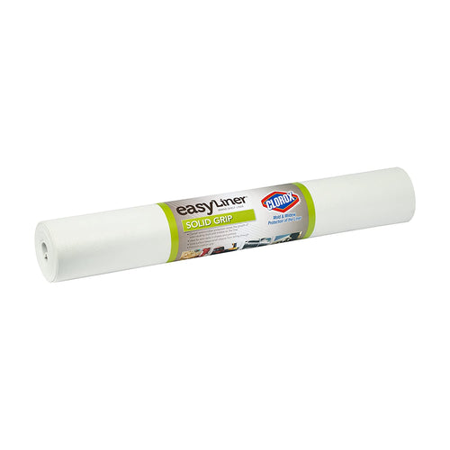Duck Brand Solid Grip Easy Liner Shelf Liner for Wire Shelving with Clorox, Non-Adhesive, 20-Inch x 6-Feet, White